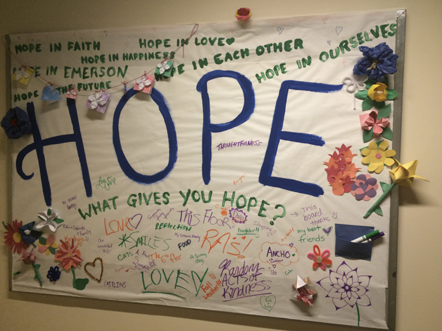 Students decorated a banner in honor of Jocelyn Straus.