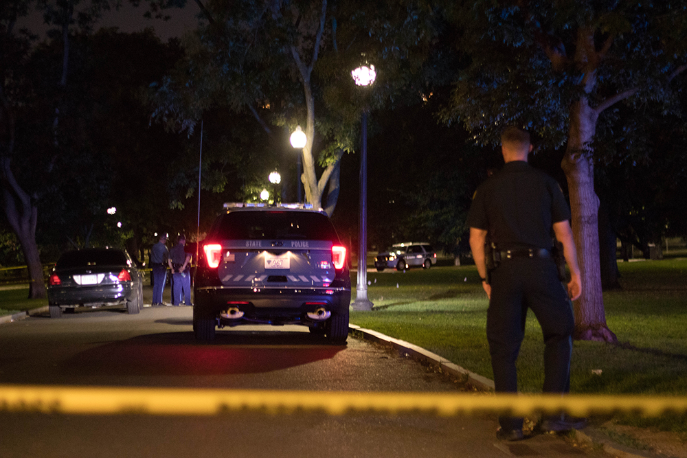 The scene of the crime in Boston Common.
COURTESY OF JUSTIN JOHNSON