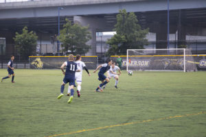 Emerson's men's soccer team will kick off College GameDay at Rotch, hosting MIT at 1 p.m. Saturday.
BETHANY HAMLIN / BEACON STAFF