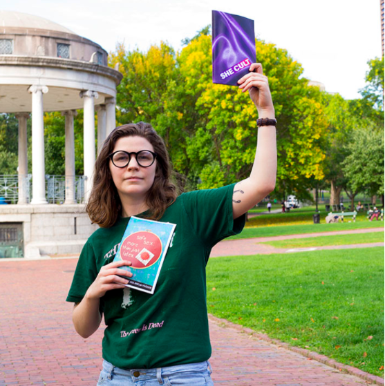 Natalie Harper, the vice president of SheCult, is helping lead the charge to publish a magazine.
BETHANY HAMLIN / BEACON STAFF