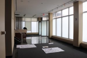College hosts tours of new building, students look at building before construction