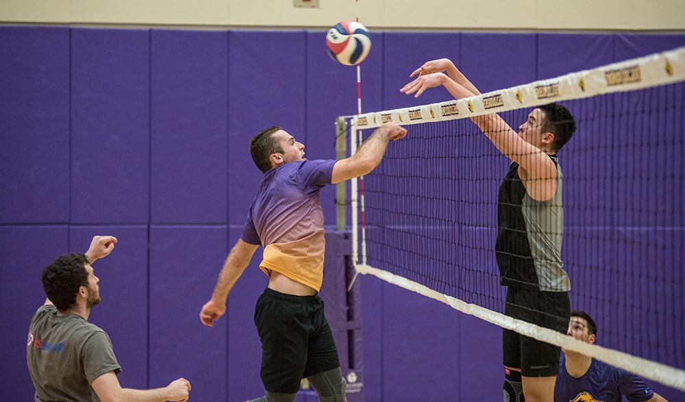 The men’s volleyball team is 2-4 in the GNAC with eight games remaining. Photo: Daniel Peden/Beacon Staff