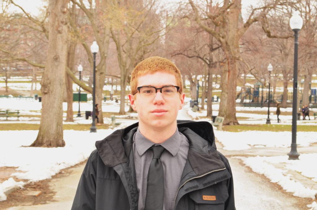 Patrick Kearns is an RHA Executive Board Member and helped plan the prom event taking place on Saturday. Photo: Hardik Pahwa / Berkeley Beacon 