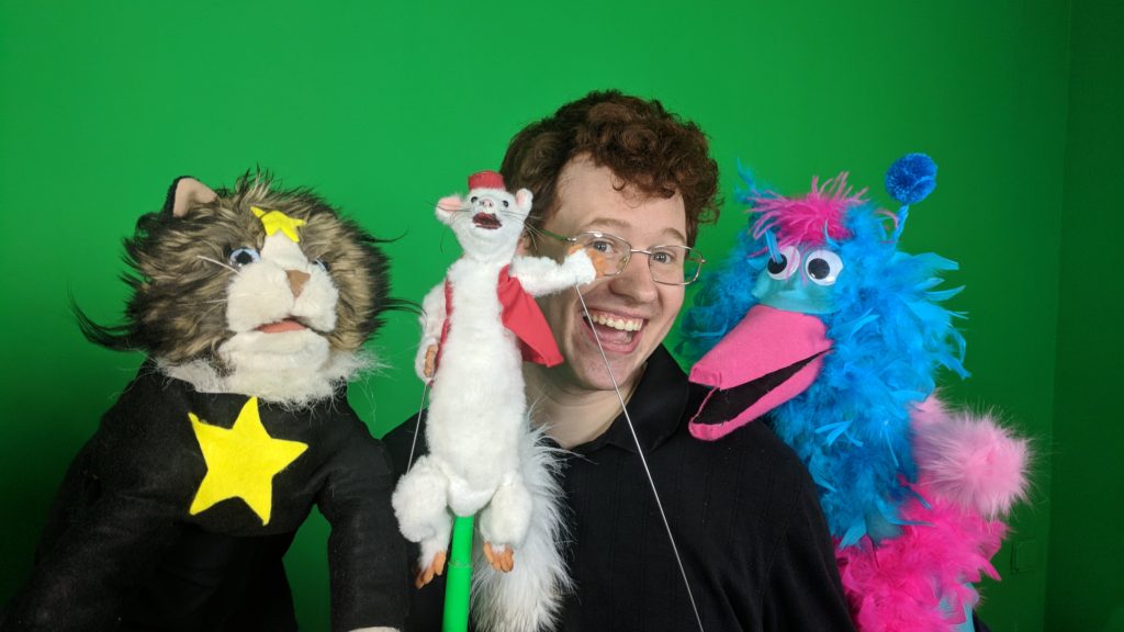 Richard Downes III hopes to air his puppet show, Wish Weasel, in stations around New York. Photo courtesy of Richard Downes III.