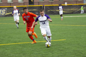 Men’s soccer loses second straight conference game