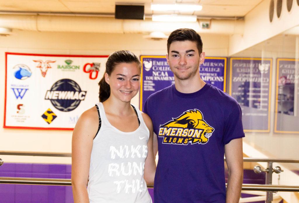 Madison (left) and Mac Lynch (right) raced together in high school. Photo: Erin Nolan/Beacon Staff.