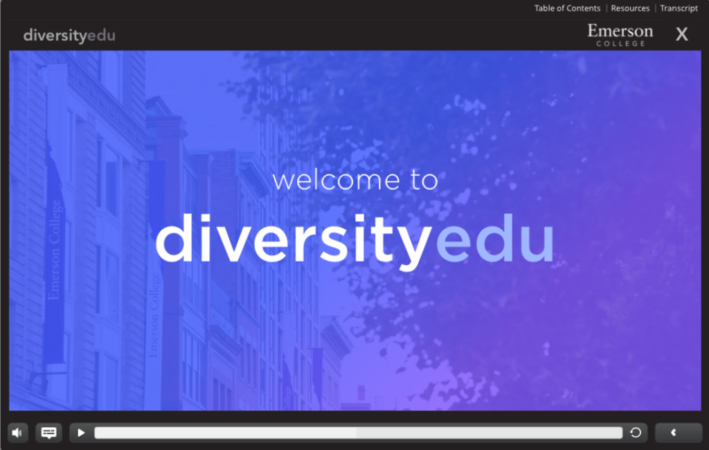 The college, POWER representatives, and undergraduate orientation leaders selected the online course DiversityEdu to provide cultural competency training to first-time students. 