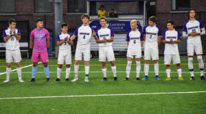 The men's soccer team is 1-3 in the NEWMAC with three games remaining in the season. Photo by Anissa Gardizy / Beacon Staff