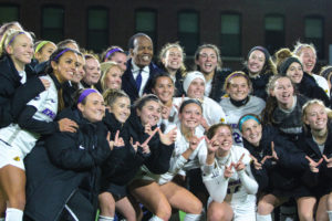 Watch: Women’s soccer claims first home NEWMAC playoff win in college history