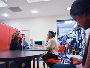 International students may hesitate or avoid interacting with domestic students because of the language barrier and cultural differences. / Photo illustration by Erin Nolan