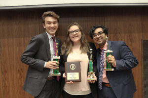 Roommates team up to take home first place at debate competition