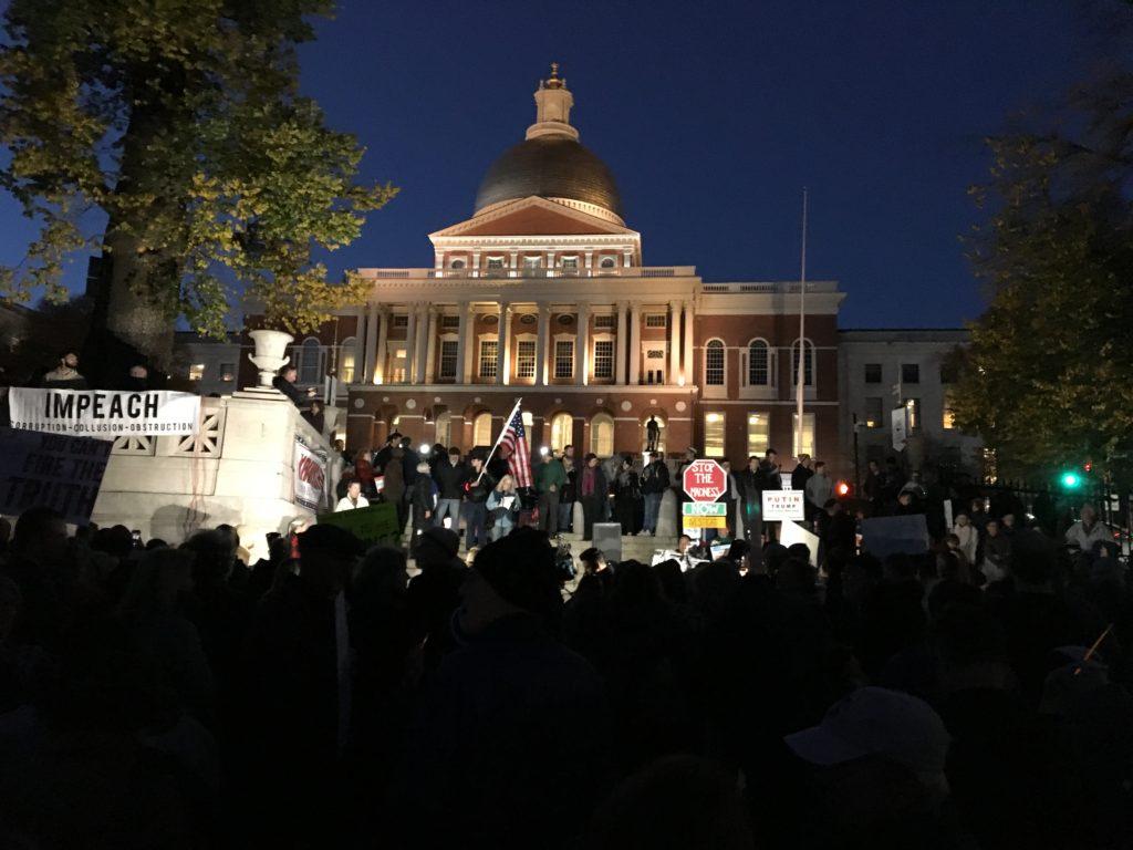 The Boston Common echoed with the chant, “2-4-6-8. Mueller must investigate.