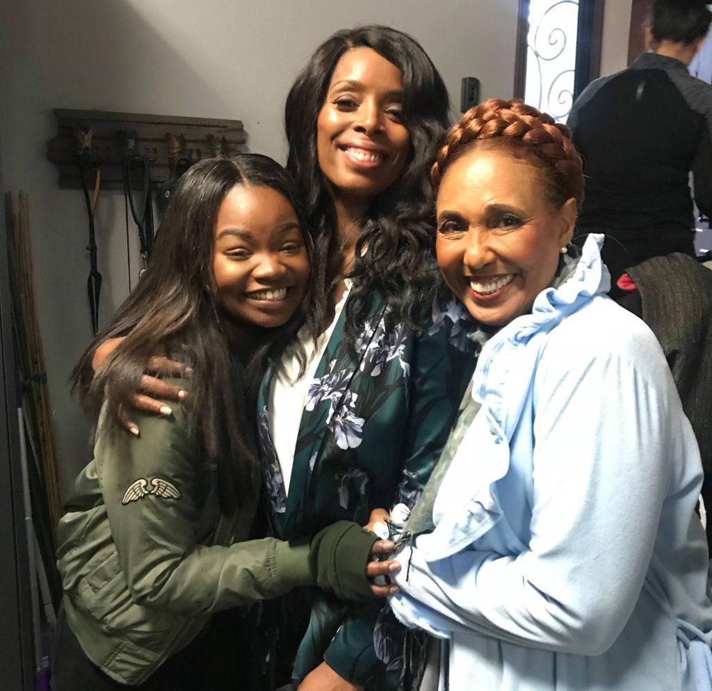 Junior Sydney Elise Johnson posing with co-stars Tasha Smith from Empire and Telma Hopkins.  Photo Courtesy of Sydney Elise Johnson