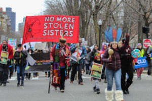 Watch: People march on Boston Common for women’s rights