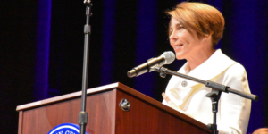 Massachusetts Attorney General Maura Healy joined a group of state attorneys Thursday in suing the U.S. Department of Education over proposed Title IX regulations.
