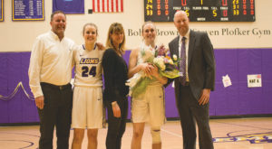 Boyle, Busch honored before senior day victory against WPI