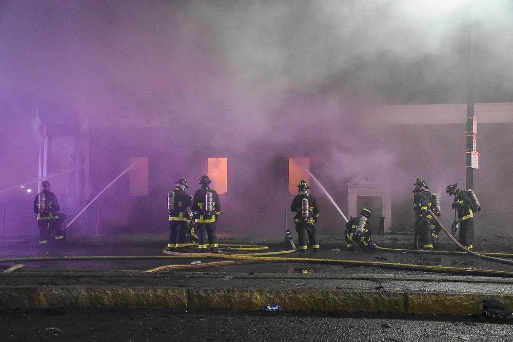 Residents return to Orient Heights after toxic 9-alarm fire