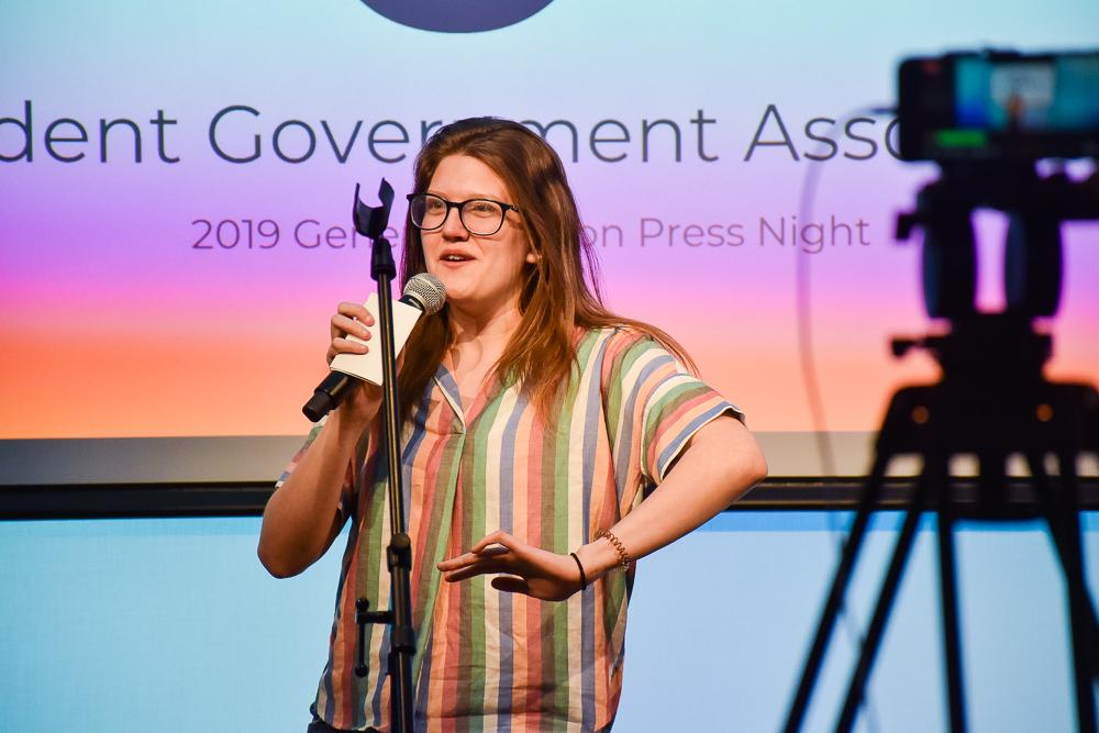 Junior Abigail Semple recieved the fewest votes out of the top three candidates for executive treasurer in the spring 2019 election. Beacon Archive