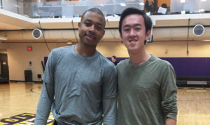 Former Celtics All-Star plays 5-on-5 with Emerson students
