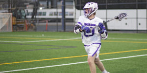 Senior lacrosse player achieves new career and program milestone