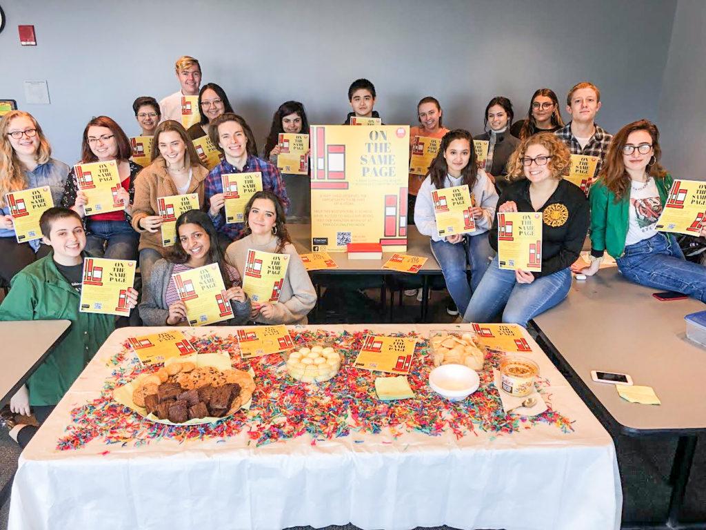 The Nonprofit Fundraising Campaign and Introduction to Public Relations classes teamed together to start a book drive providing literature to students at Conley Elementary School in Roslindale.  • Courtesy of Abbey Finn