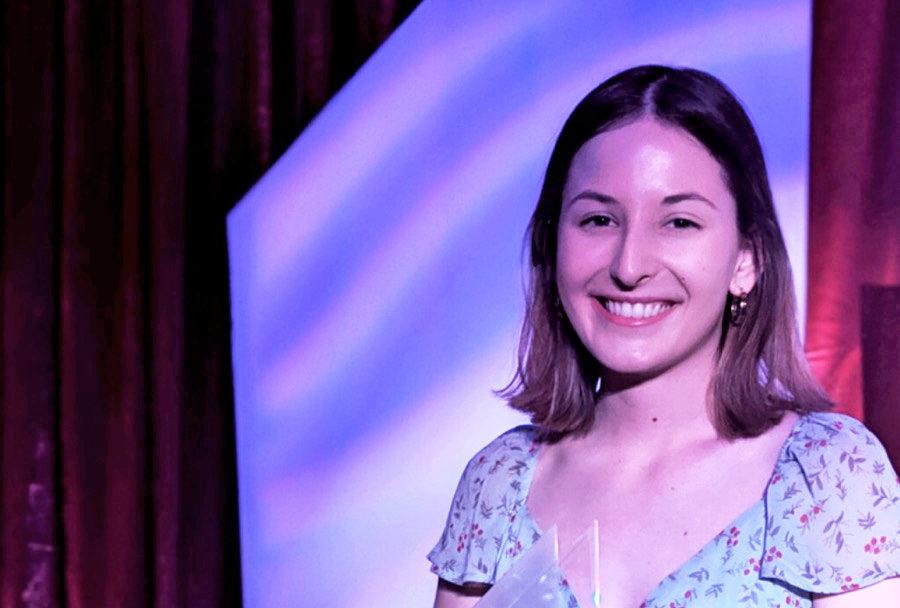 Senior Victoria Raschi won the Outstanding Business Startup EVVY award for her company Hear Buddies, which designs accessories for children’s hearing aids. • Courtesy of Victoria Raschi