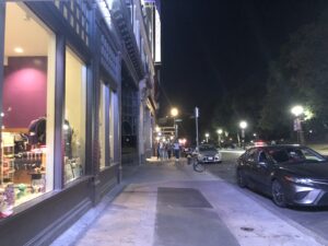 The college plans to expand the width of the sidewalk between Tremont St. and Boylston Pl. Stephanie Purifoy / Beacon Staff