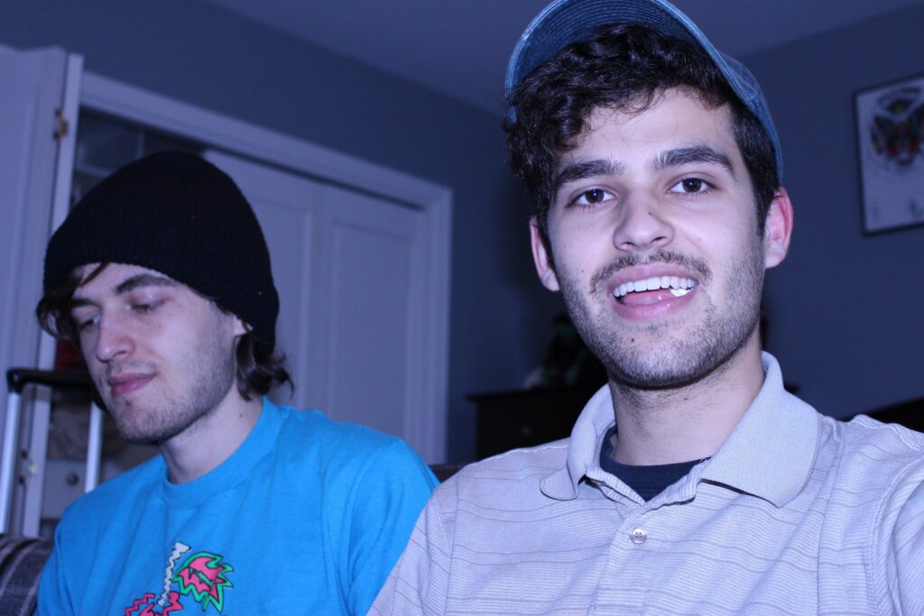 Sophomore Shane Sullivan (right) collaborated with his brother Nick (left) to produce an abstract alternative album under their band name Joyer. Photo courtesy of Shane Sullivan.