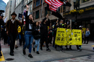 Senior organizes pro-Hong Kong protest