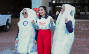 Students rally for state legislation to end period poverty
