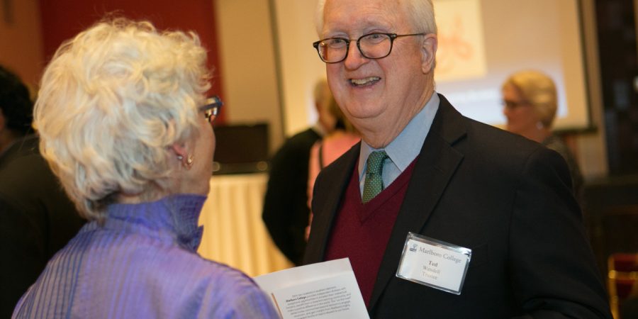 Lifetime Marlboro College trustee Ted Wendell was one of the first donors to the ArtsEmerson program. 