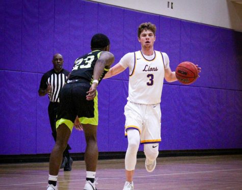 Balanced scoring leads men’s basketball past Lesley