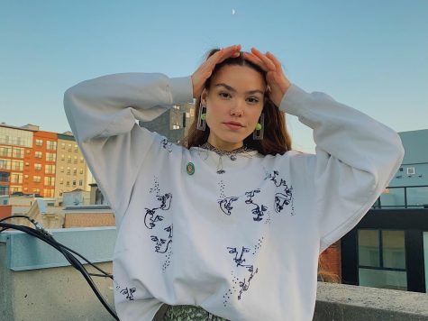 Junior’s stained sweatshirt launches creative business