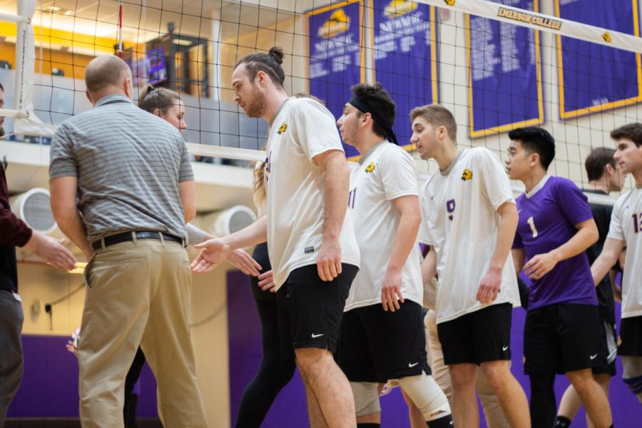 The men's volleyball team won its first game of the season on Thursday Photo credit: Montse Landeros