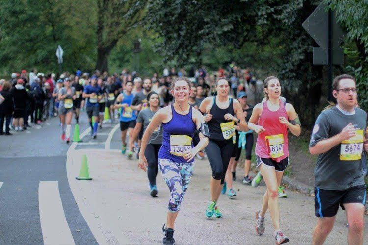 Simone Les '15 (center) will run in her third career marathon this April. Photo credit: Courtesy of Simone Les