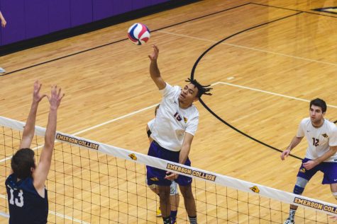 Freshman middle blocker Parker Gray recorded 21 kills over two matches on Saturday.