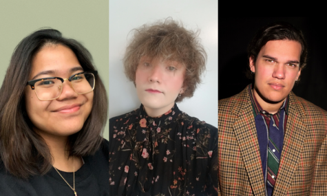 Left to right: Jehan Ayesha, Claire Rodenbush, and Diego Torres are the three candidates competing for the executive presidency.