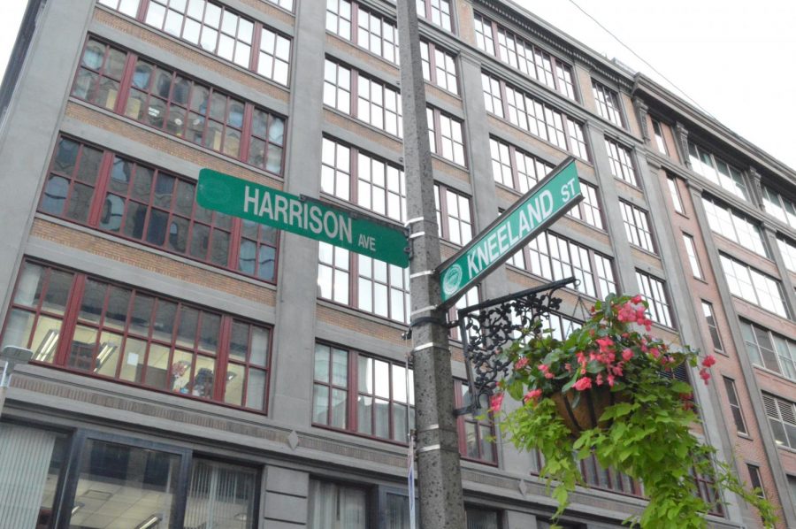 Emerson's testing site is located at a Tufts Medical Center facility on the corner of Harrison Ave. and Kneeland St.