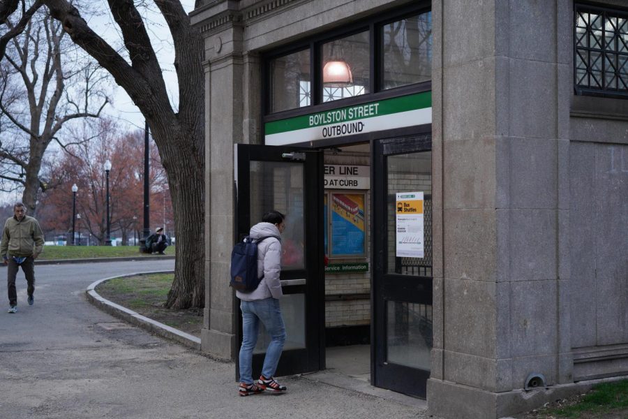 The Outbound Boylston T stop connects Emerson students living in Bostons Fenway, Allston, and Brighton neighborhoods, in addition to communities west of the city.