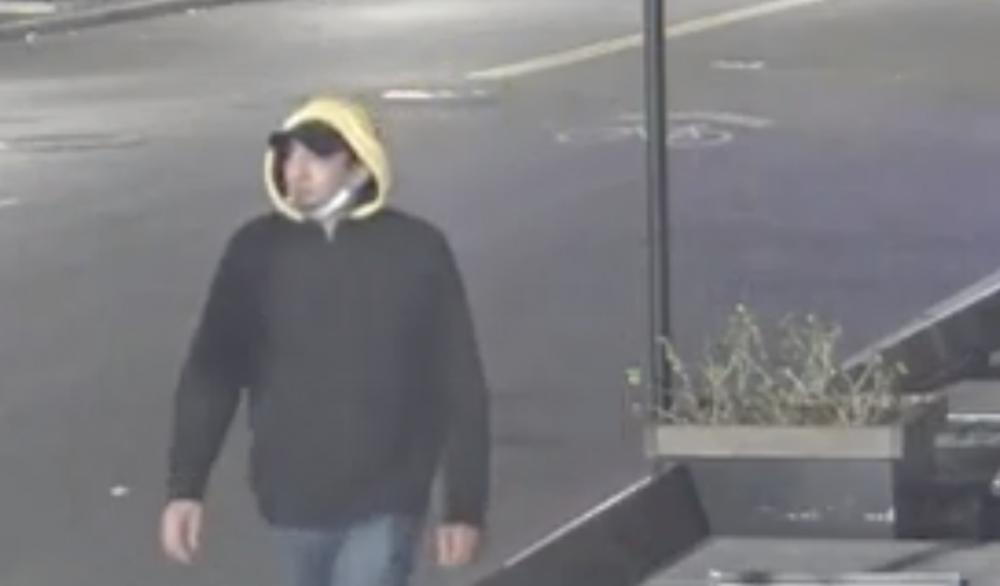 The man was seen walking past a restaurant prior to the assault. 