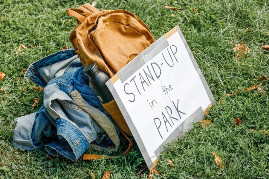 “Stand-up in the Park” is an hour-long comedy show that features skits from 10 Emerson students that occurs at 12 p.m., 4 p.m., and 8 p.m. in the park every Friday.
