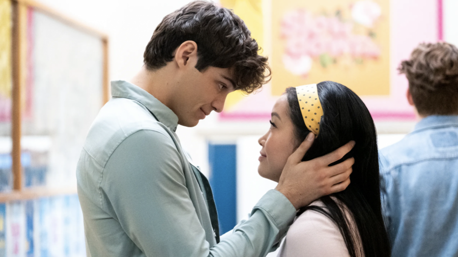 Noah Centineo as Peter and Lana Condor as Lara Jean in To All the Boys Ive Loved Before.