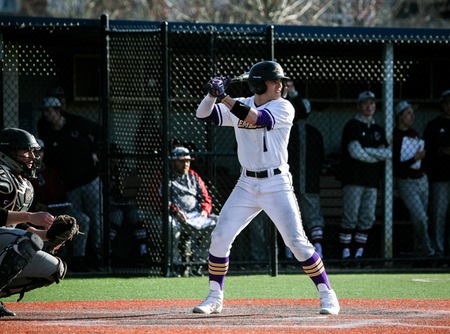 Emerson junior outfielder/pitcher Quinton Copeland steps up to the plate during a game in 2020.