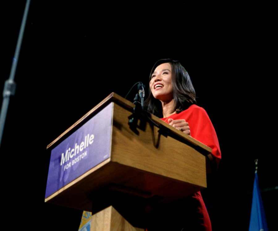 Lens: The night Michelle Wu was elected mayor of Boston