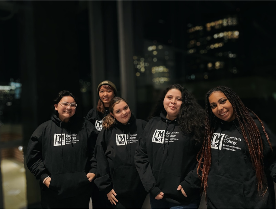 Some of Emersons first-get students have bonded over shared experiences. From left to right: Priscilla Beltran, Maria Vu, Ashley Blanco, Kelly Moreno and Carolina Alcantara.
Courtesy / Ashley Blanco