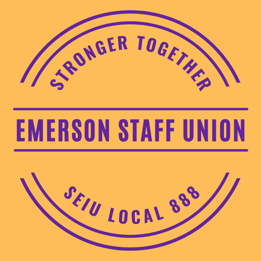The Emerson College staff union logo.