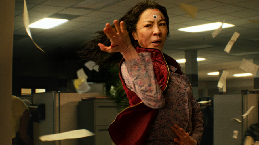 Michelle Yeoh as Evelyn Wang. Courtesy of A24.