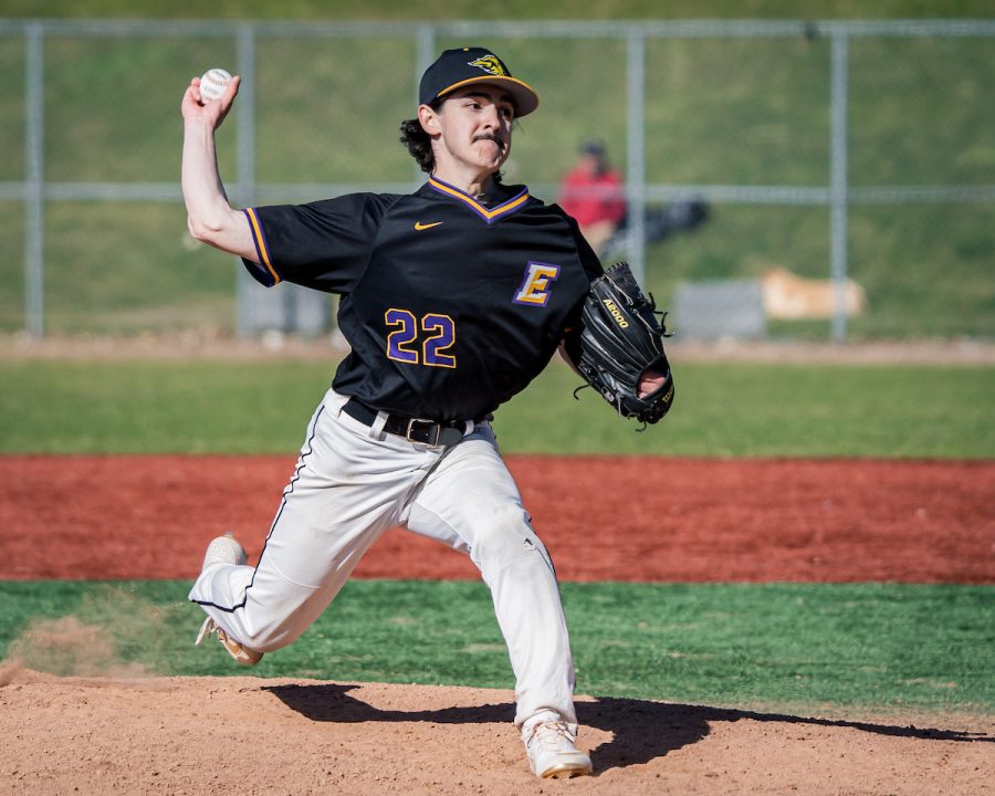 Sophomore right-handed pitcher Benny Guevara notched hus second win of the season against WPI.