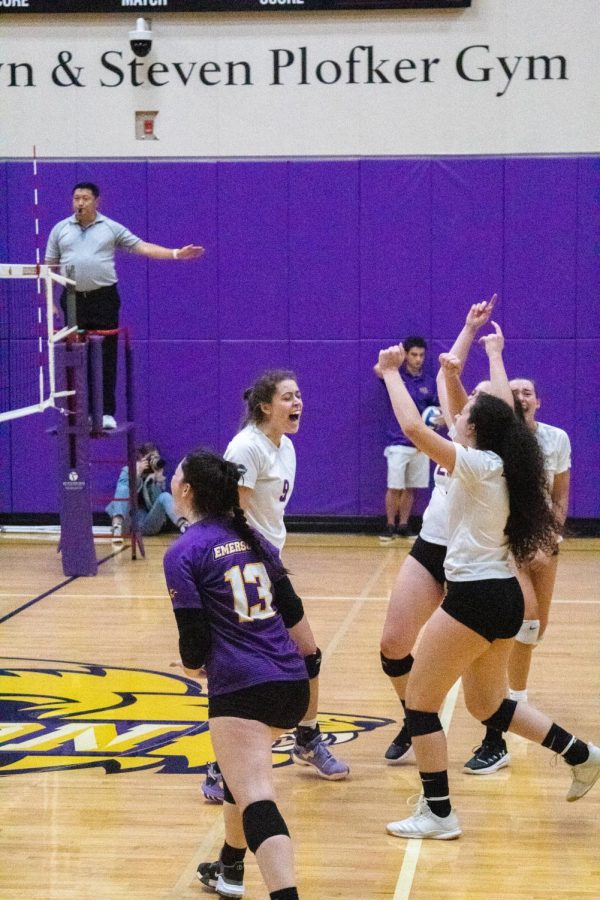 The win bumped the women's volleyball team's record to 14-3.