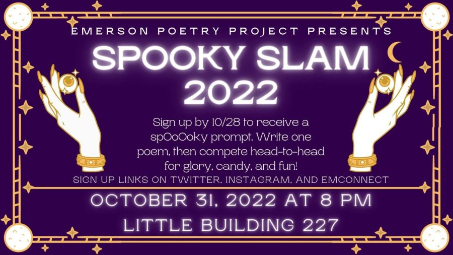 Emerson Poetry Project’s Spooky Slam will be so good it’s scary